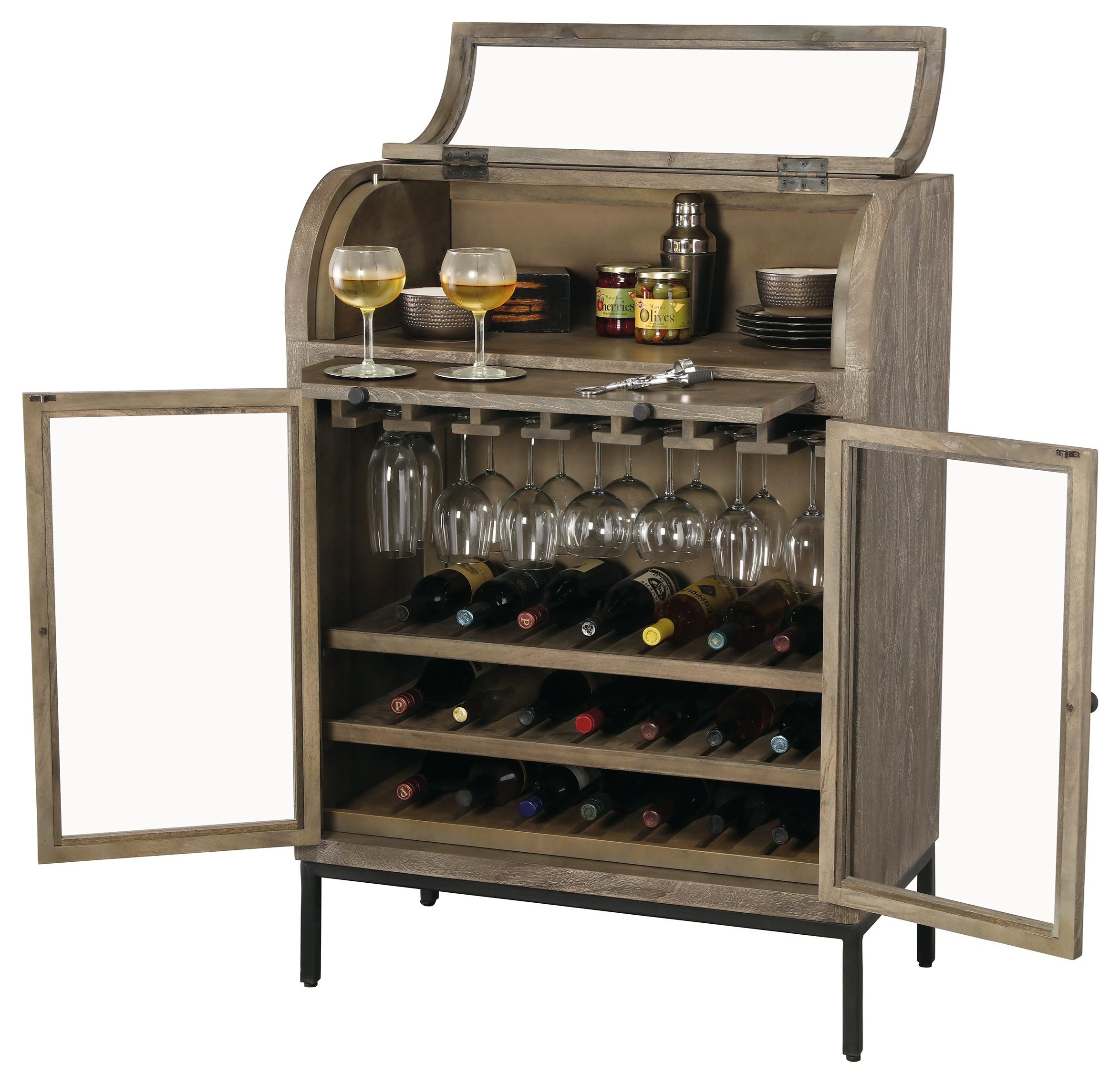 Drinks cabinet hotsell with wine rack